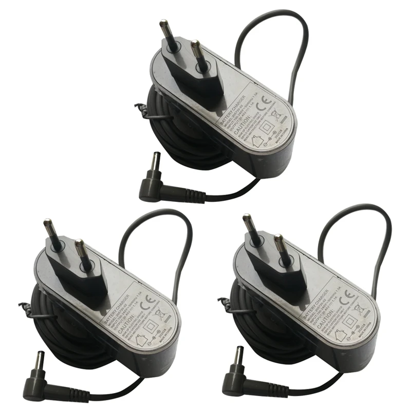 

3X Suitable For Dyson Dyson V10 Vacuum Cleaner Charger 30.45V-1.1A Vacuum Cleaner Power Adapter-EU Plug