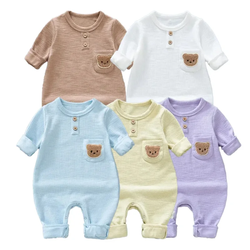 

Baby Clothes Antibacterial Newborn Boys Girls Rompers Long Sleeve Clothing Roupas Infantis 5-day Shipping Baby clothes
