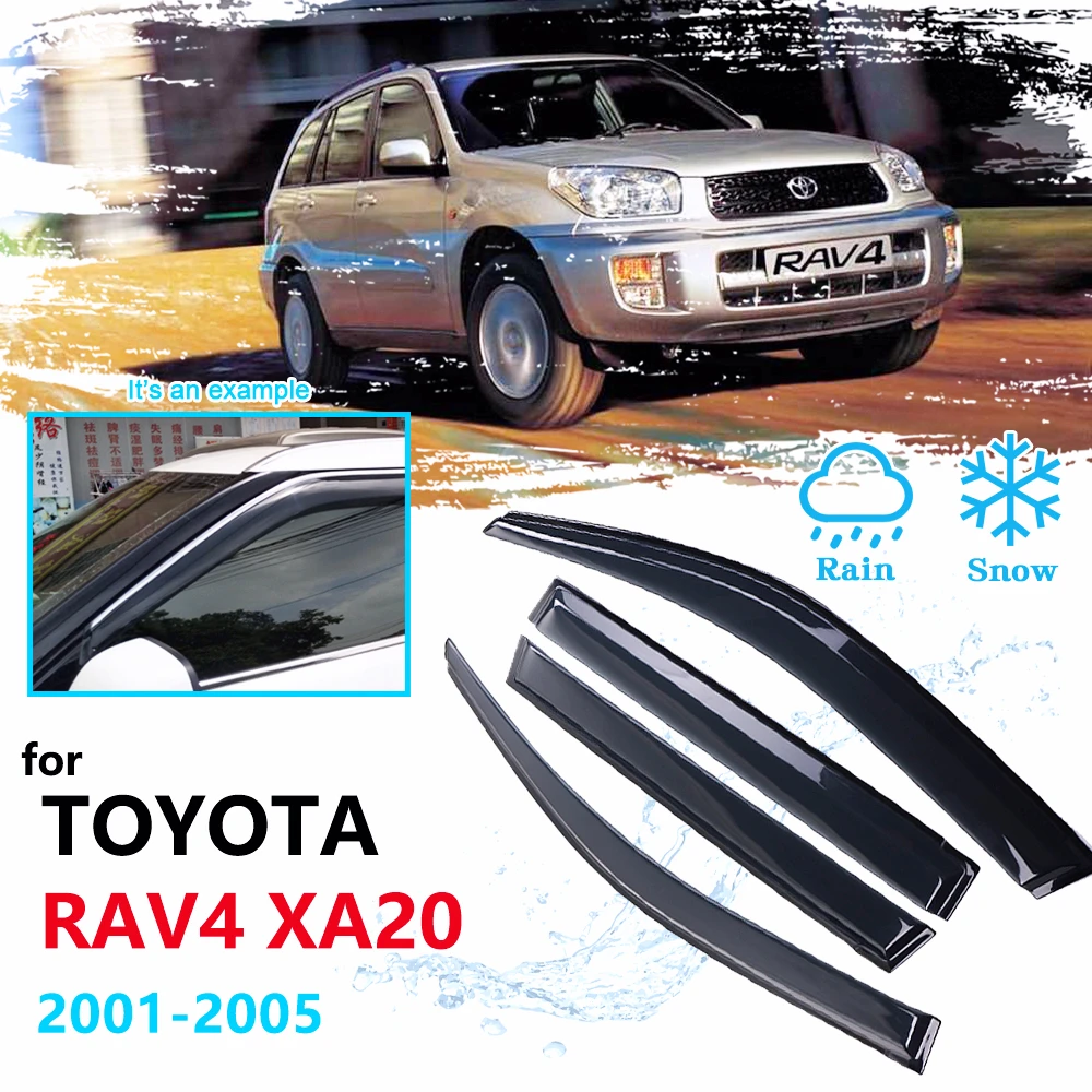 

For Toyota RAV4 RAV 4 XA20 XA 20 2001 2002 2003 2004 2005 Car Window Visor Sun Rain Guard Deflector SHADE Shed Windbreaker Tent