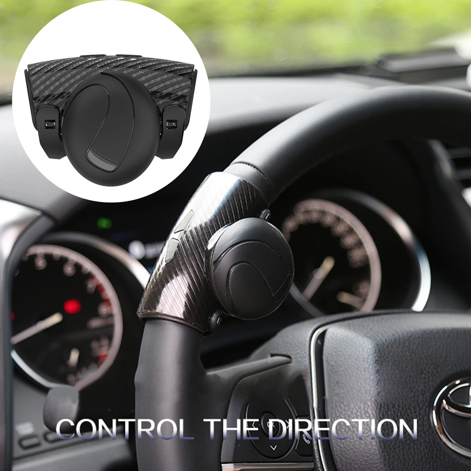 

Car Turning Steering Wheel Booster Spinner Knob 360 Degree Smooth Rotation Labor-saving Assisted Driving Handle Ball Shaped