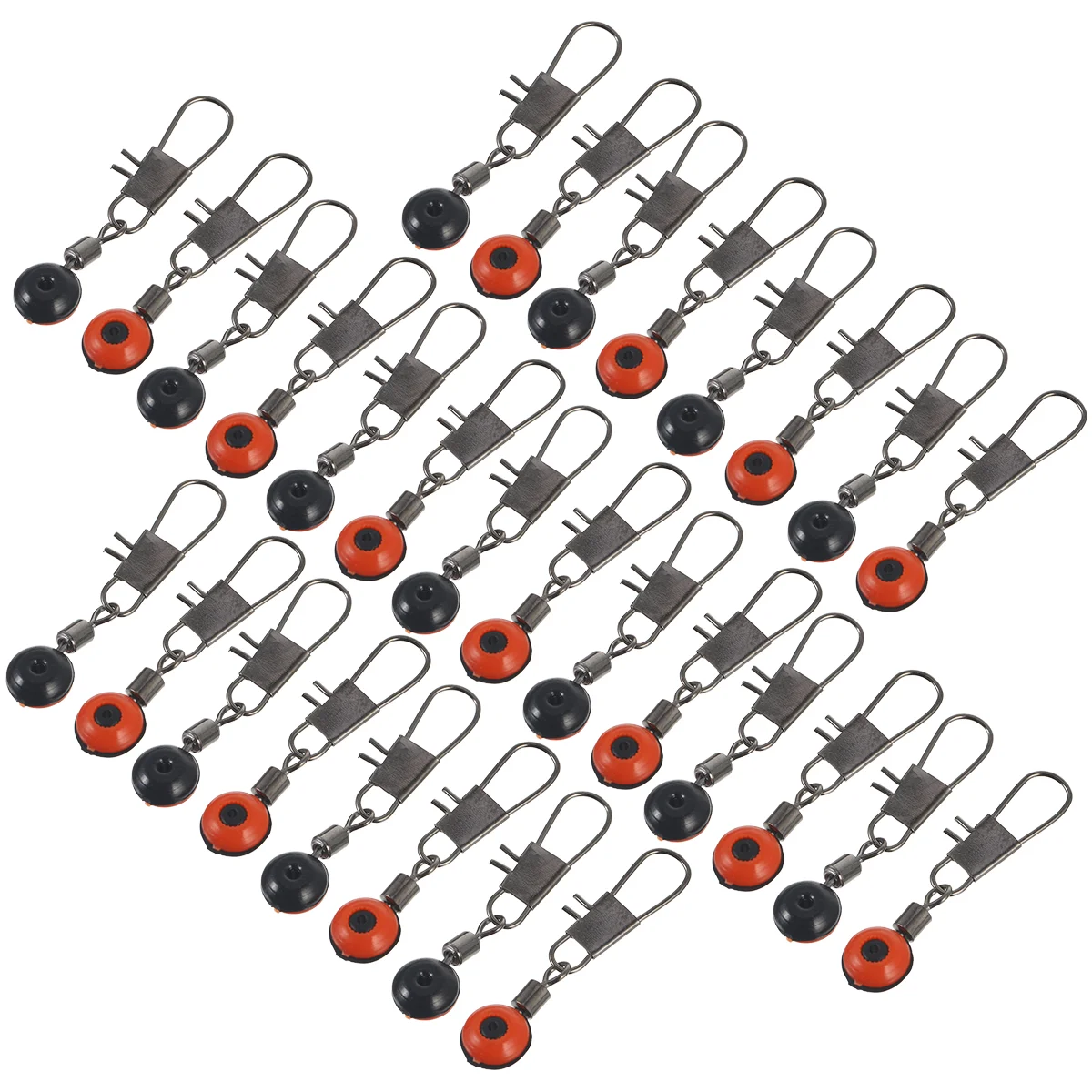 

100pcs Float Bobber Connectors Space Beans Fishing Sinker Slides Hook Swivels