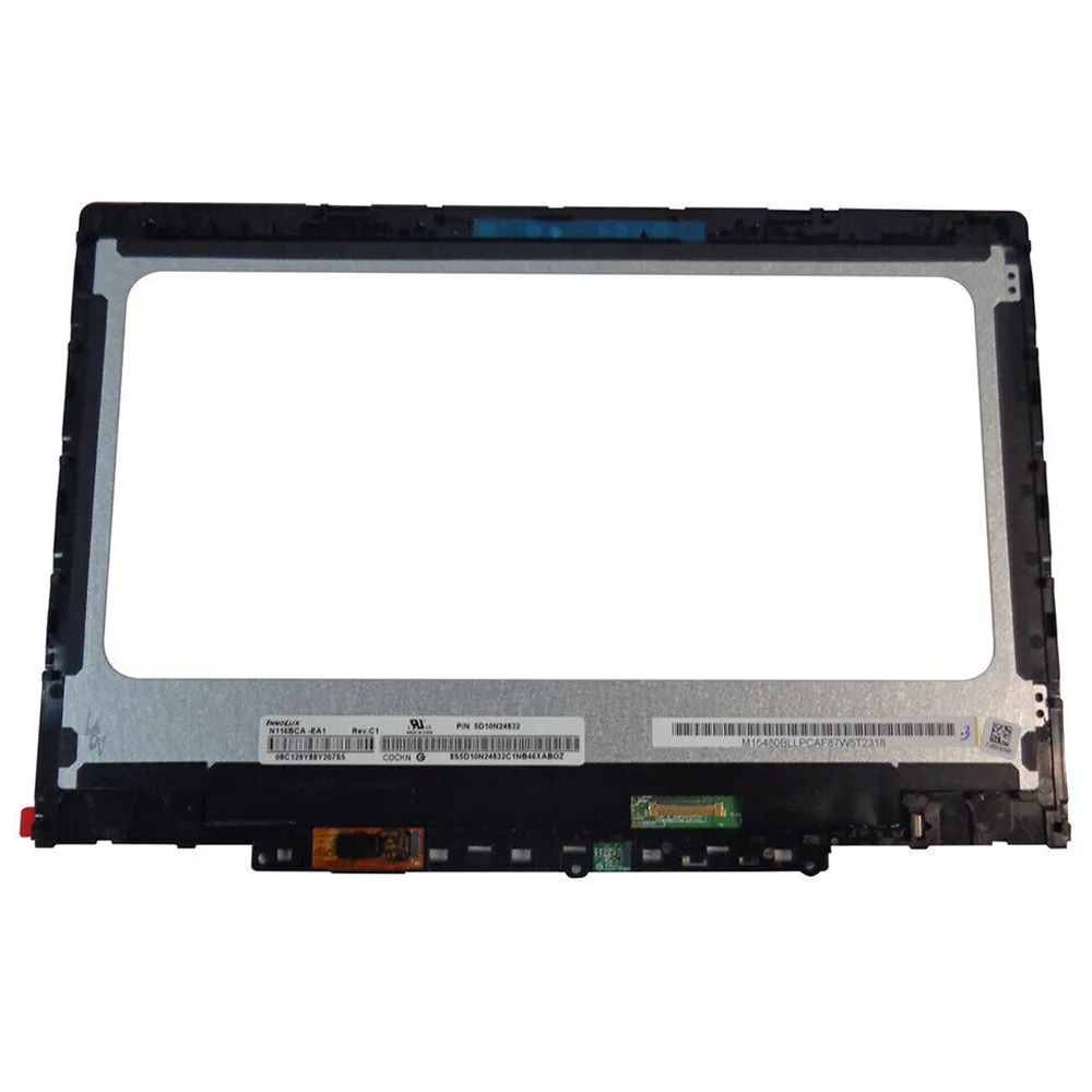 

5D11D01448 11.6" LCD Touch Screen Digitizer Assembly W/Frame Board For Lenovo Chromebook 300E 81MB 2nd Gen 8pin G-Sensor
