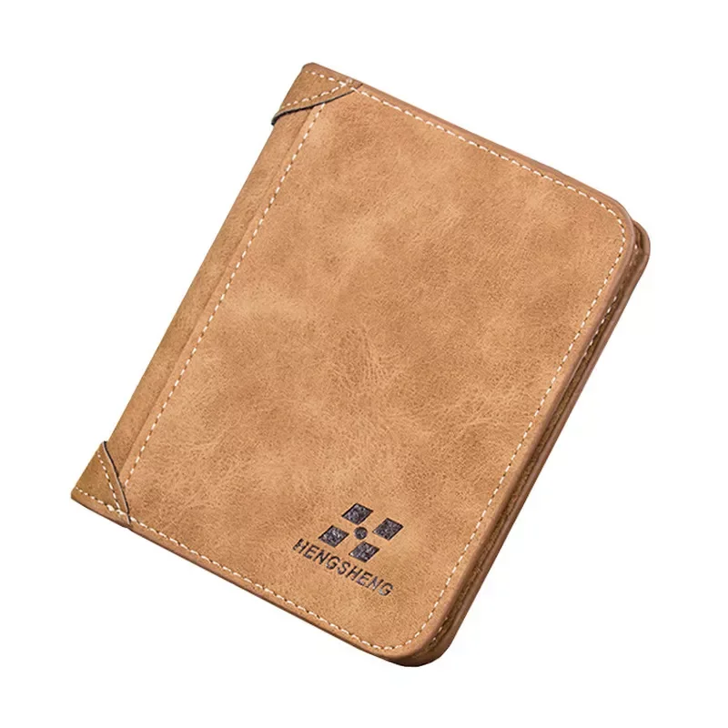 

Men's Leather Bifold Wallet Slim Hipster Cowhide Credit Card/ID Holders and Inserts Coin Purses Luxury Business Mens Wallet