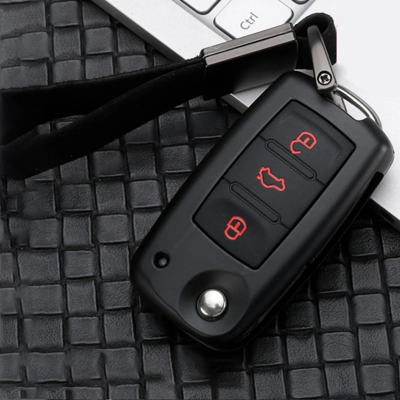 Чехол для ключа от автомобиля чехол из цинкового сплава Volkswagen VW Polo Tiguan MK2 Golf 7 MK7 Skoda