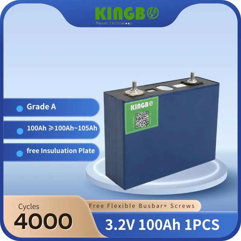 

Флэш-продажа CALB100Ah Kingbo 3,2 V Lifepo4 батарея ah lindoliving 1 шт для 12V /24V 48V Off-Grid Solar Energy System/Motorhome
