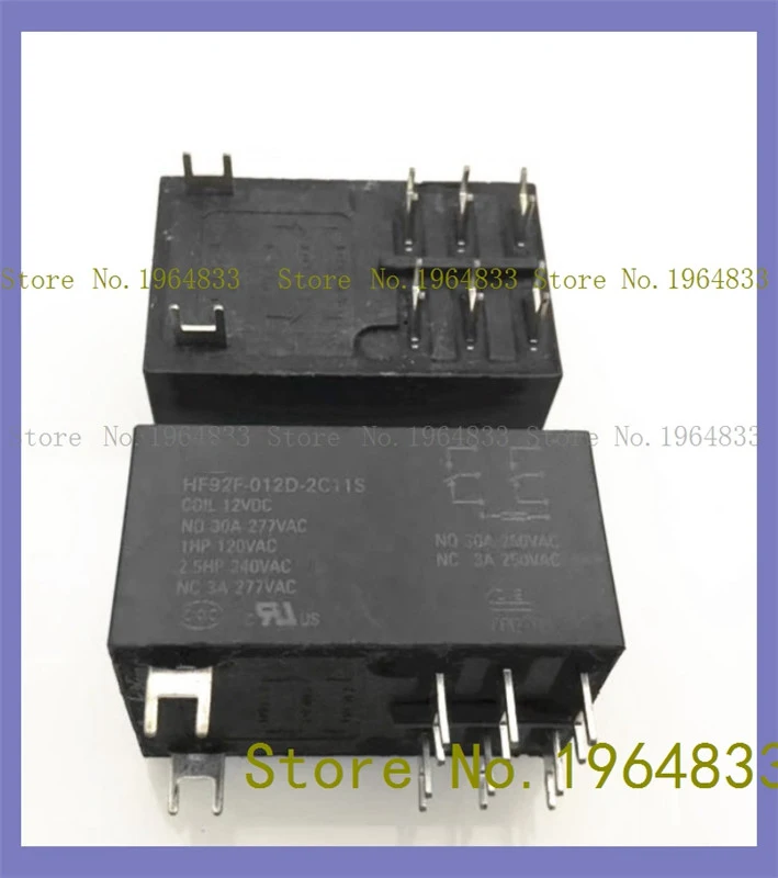HF92F-012D-2C11S 30A 12VDc