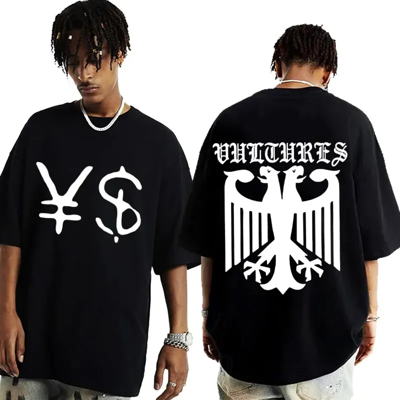 Футболка Kanyyee Wesstt Ye Ty Dolla Sign YS Vulture Мужская Женская Винтажная футболка в стиле