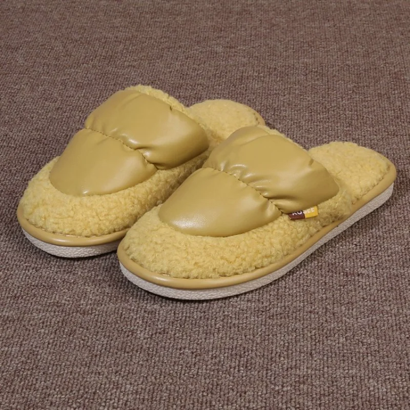 

Тапочки женские хлопковые с мягкой подошвой, теплые простые домашние тапочки с бархатной подкладкой, для осени и зимы