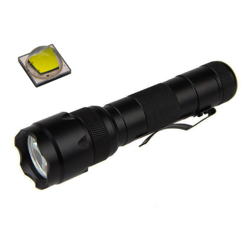 Skysted WF-502B Single Mode 10W Cree XM-L2 U3 6500K LED 1200lm Portable Flashlight,Support 18650 CR123A 16340 Battery