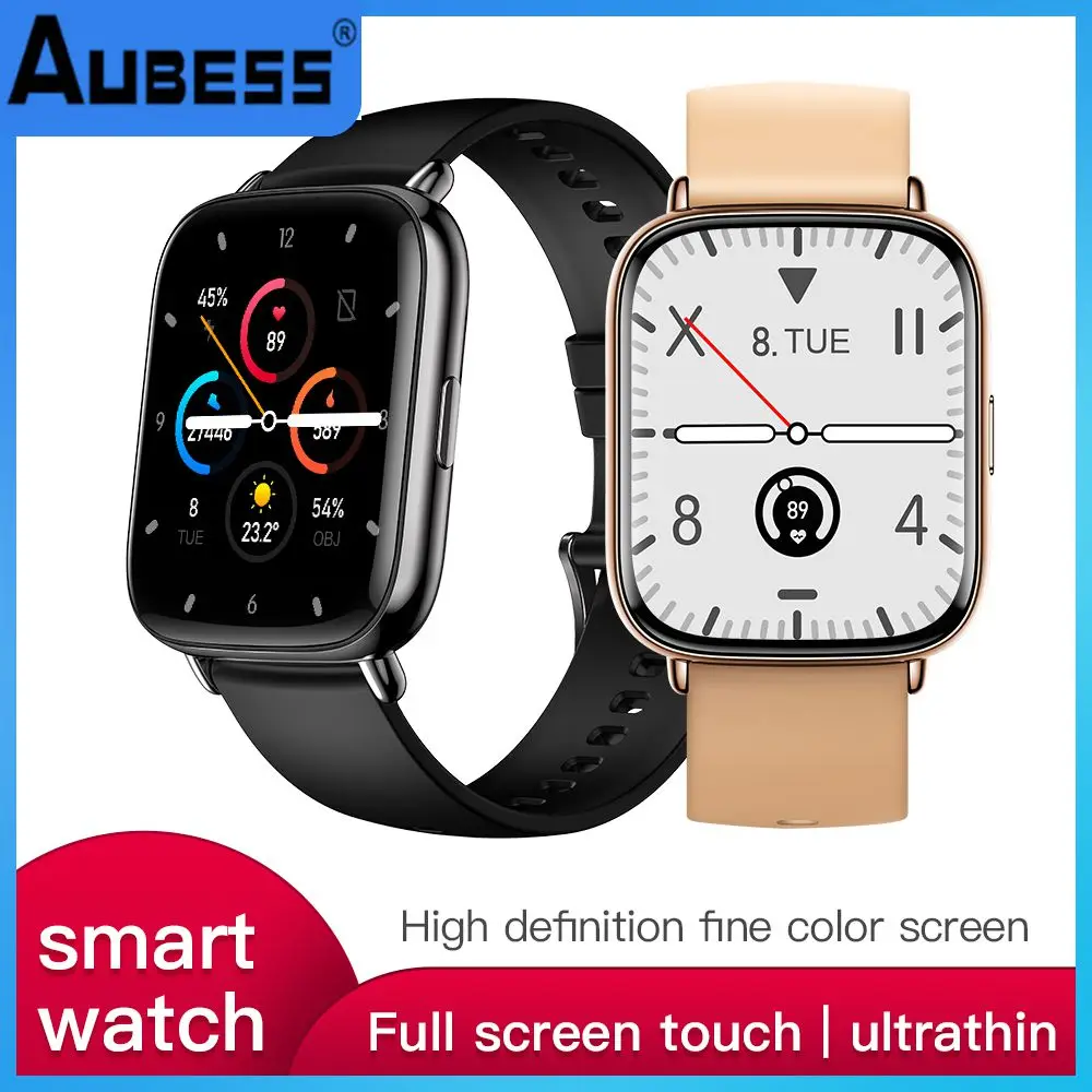 

Спортивные часы с пульсометром и мониторингом сна, несколько спортивных режимов, умный браслет с напоминанием, спортивные фитнес-часы 1,69 дюйма