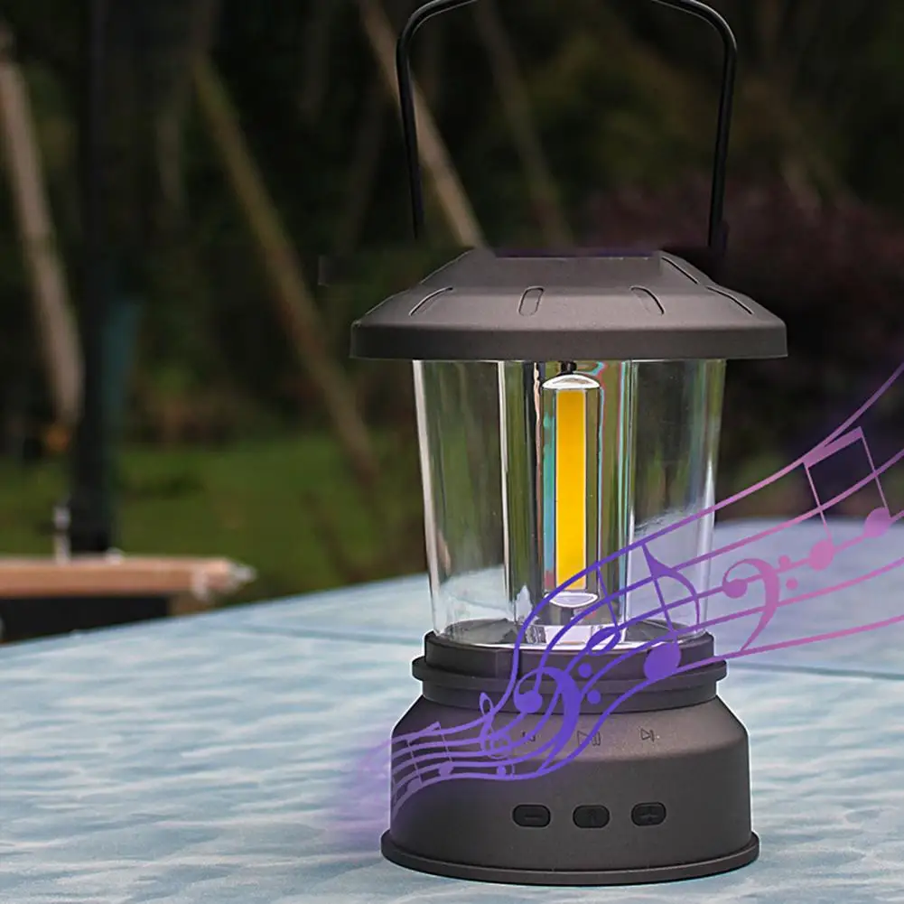 

Bluetooth-compatible Light with Handle Safe Tent Light Bluetooth-compatible Speaker Tent Light for Outdoor Camping Light