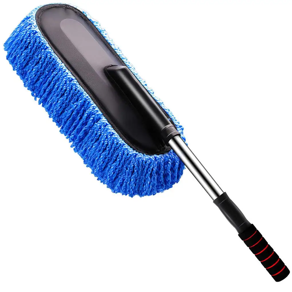 

Car Duster Kit Microfiber Car Duster Extendable Handle Scrubber Interior Exterior Cleaning Brush Multipurpose Cleaning Car Brush
