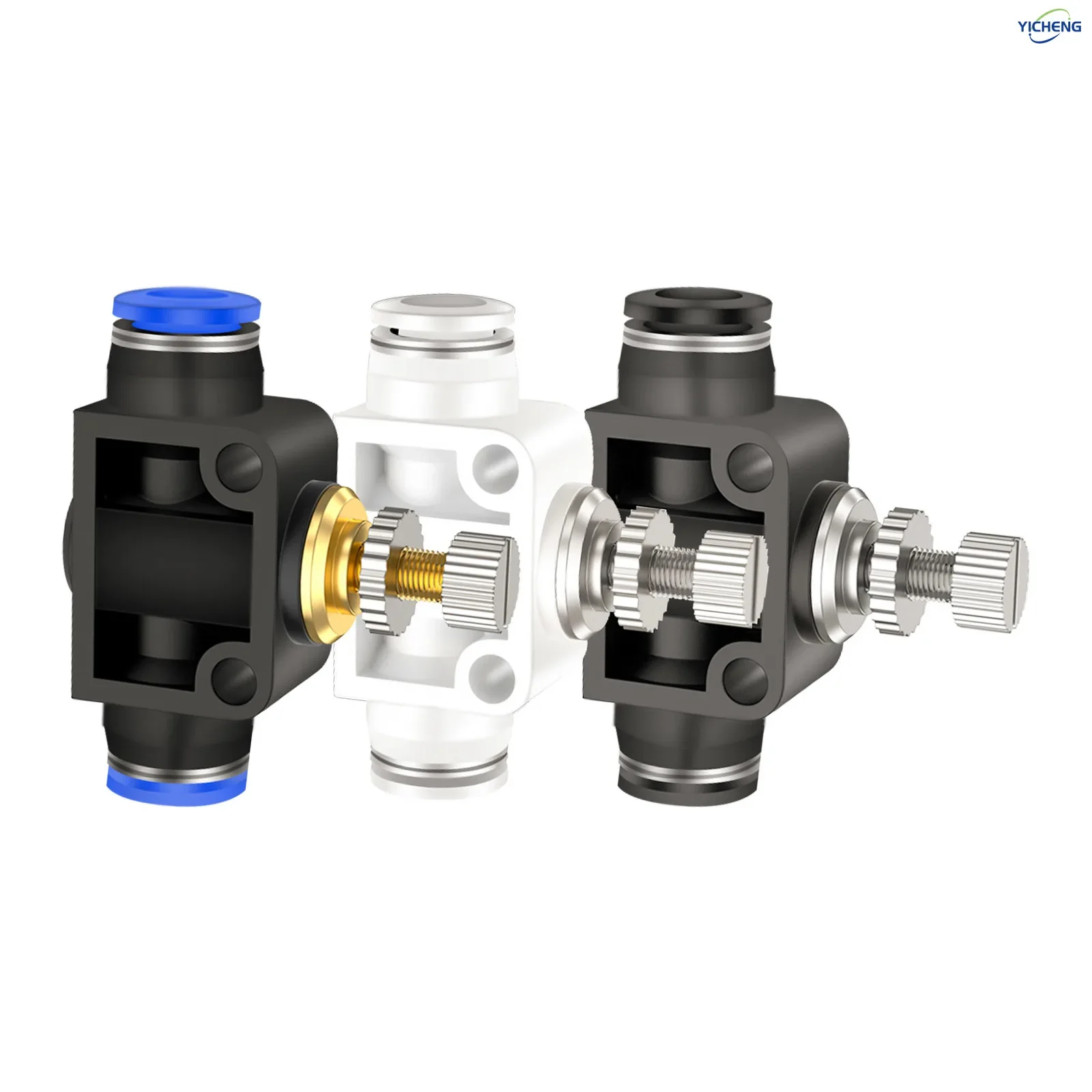 YICHENG PNEUMATIC внешний диаметр трубки 8 мм — клапан регулирования воздушного потока с