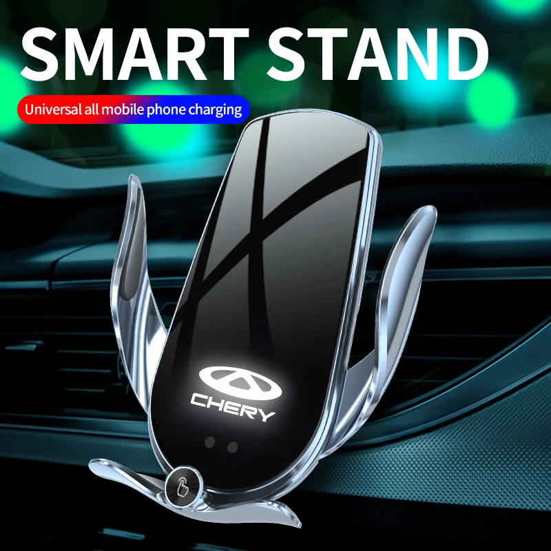 

Car Gravity Mobile Phone Holder Vent Clip-on 15W Wireless Charger For Chery Tiggo 2 3 4 7 8 Fl QQ 3 6 Car Accessorie