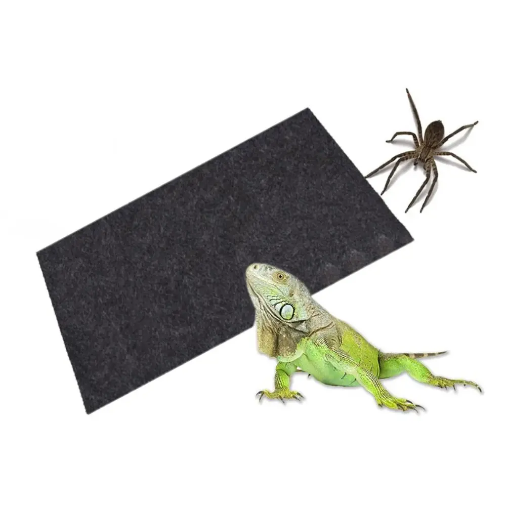 

Black Tortoise Mat Cuttable Reptile Carpet Practical Pet Terrarium Liner for for Snake Turtle