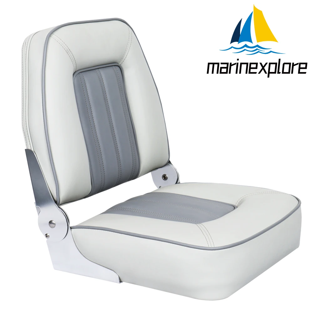 Folding Seat for Boat Fishing Pro Casting Deck Seat Marine Bike Butt UV Anti-corrosion Leather 보트 의자 bimini Boat Supplies