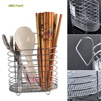 15814cm hanging cutlery holder drainer chopsticks spoon fork storage rack electroplated iron multi functional kitchen tools
