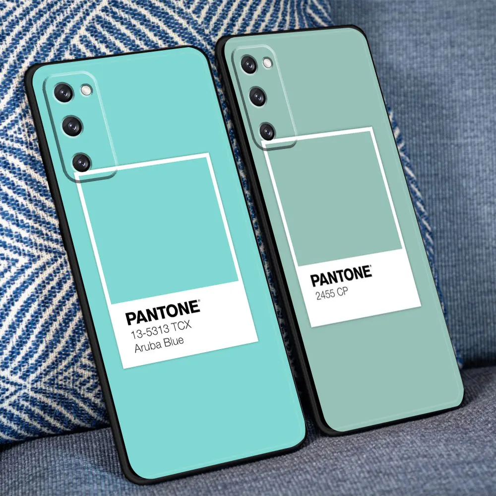For Samsung S21 Plus Note 20 10 S9 S22 Ultra 5G S10 Lite S7 S8 S10e S20 FE Pantone Color Card Mobilephone Phone Coque images - 6