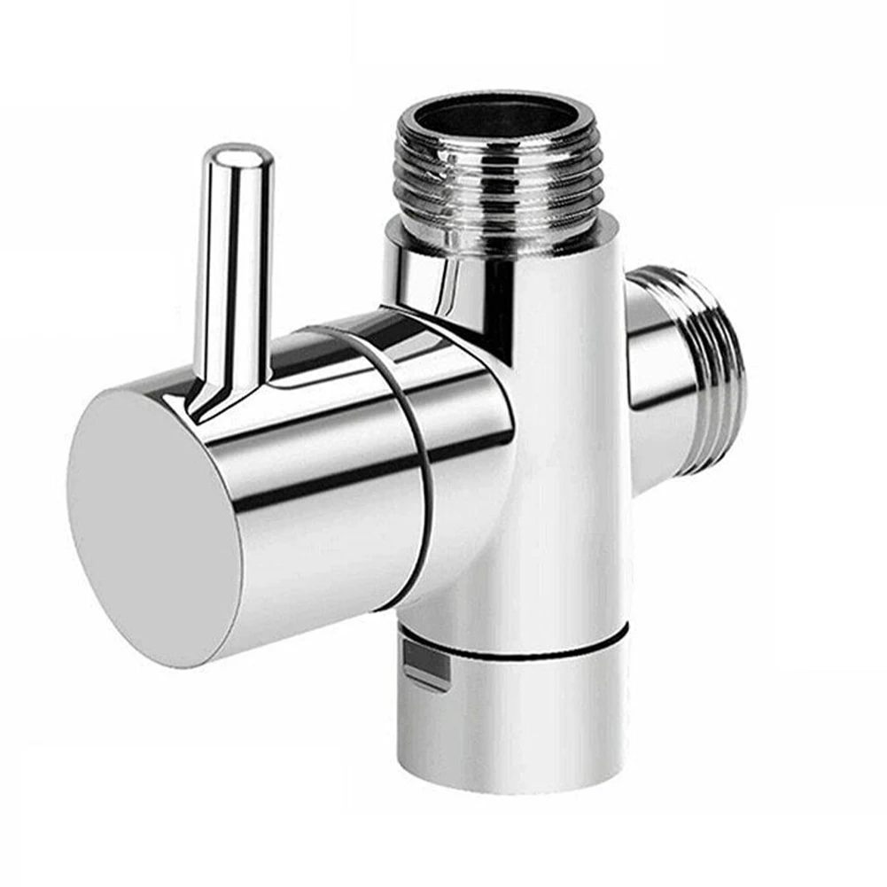 

3 Way T-adapter Brass G1/2 Inch Tee Connector With Shut Off Valve Shower Diverter For Bath Toilet Bidet Sprayer Shower Head