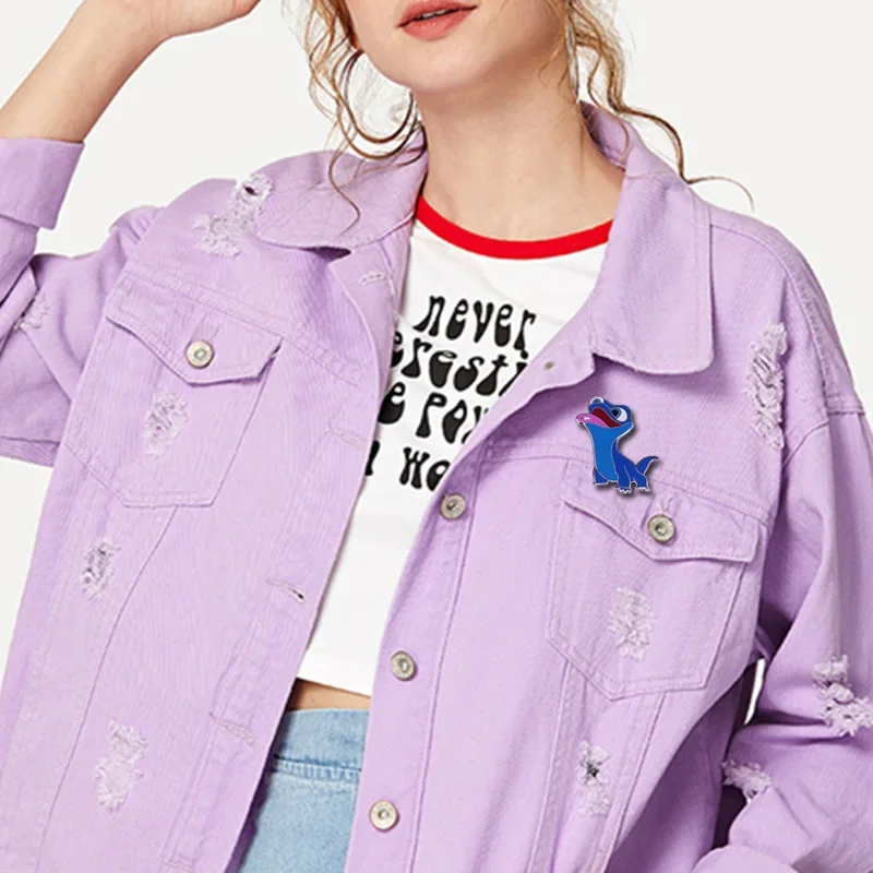 Заколка в стиле Фэнтези Брюни милый огонь эльф саламандра значок приключения