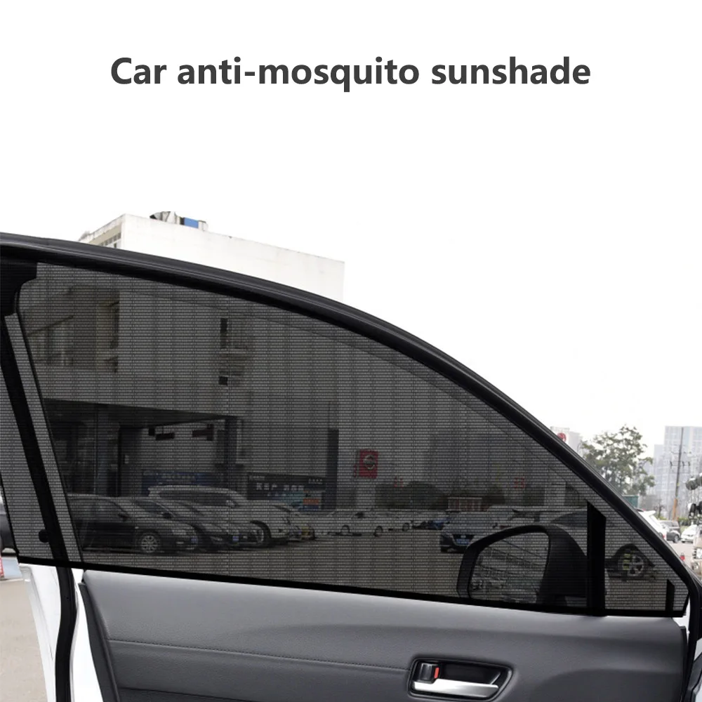

Automotive Mesh Window Curtains Universal Sunshades Mosquito Repellent Heatstroke Resistant UV Protective Accessories Parasol