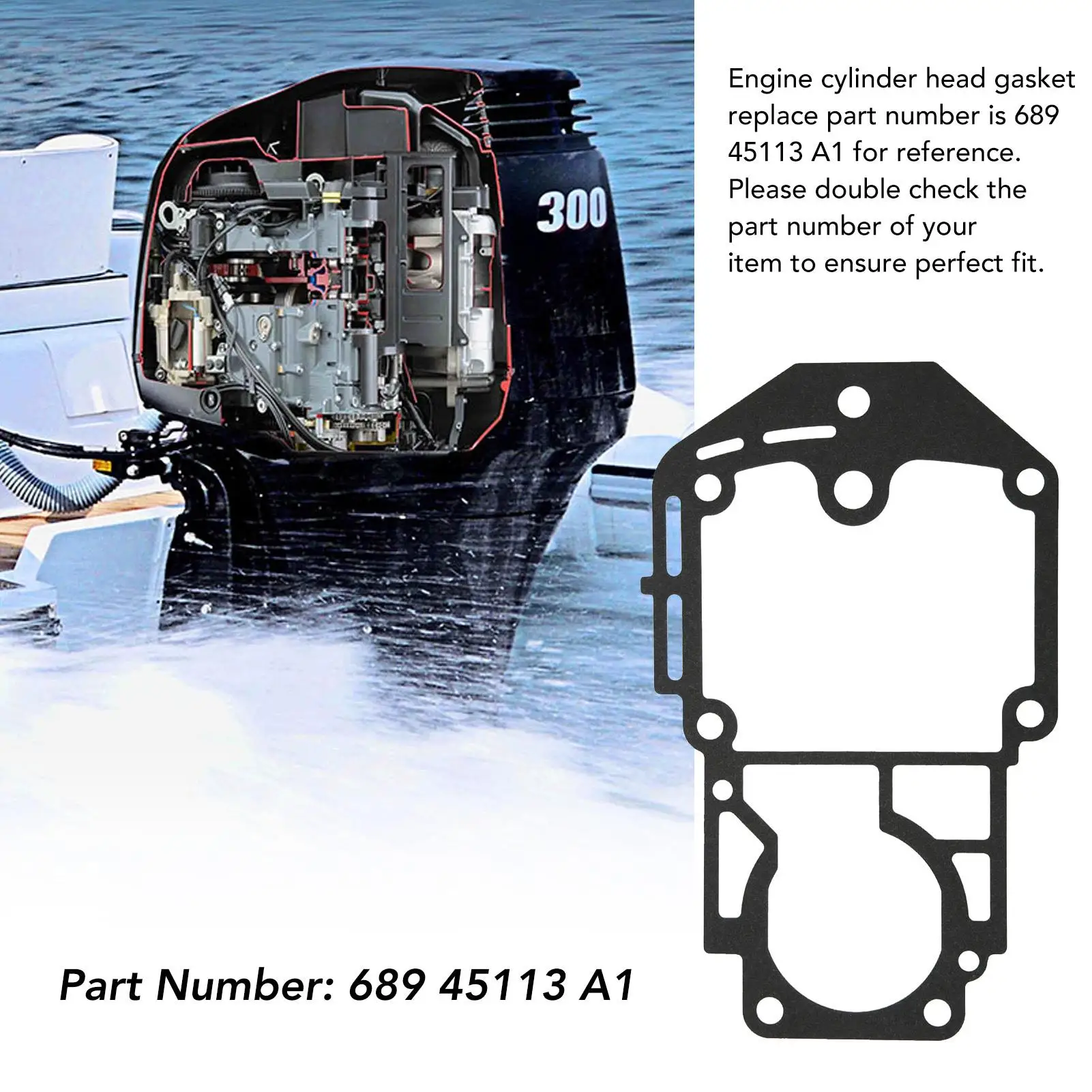 Прокладка лодочного двигателя 689 45113 для A1 прокладка головки блока цилиндров