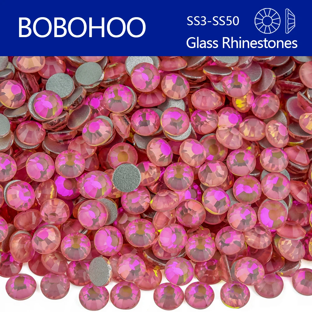Стразы Bobohoo с плоской задней поверхностью SS3-SS50 разноцветные свободные