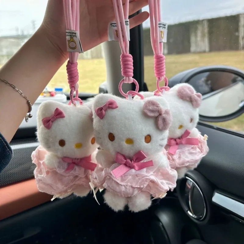 Sanrio Princess Series Hello Kitty автомобиль милый брелок детская школьная сумка кулон аниме