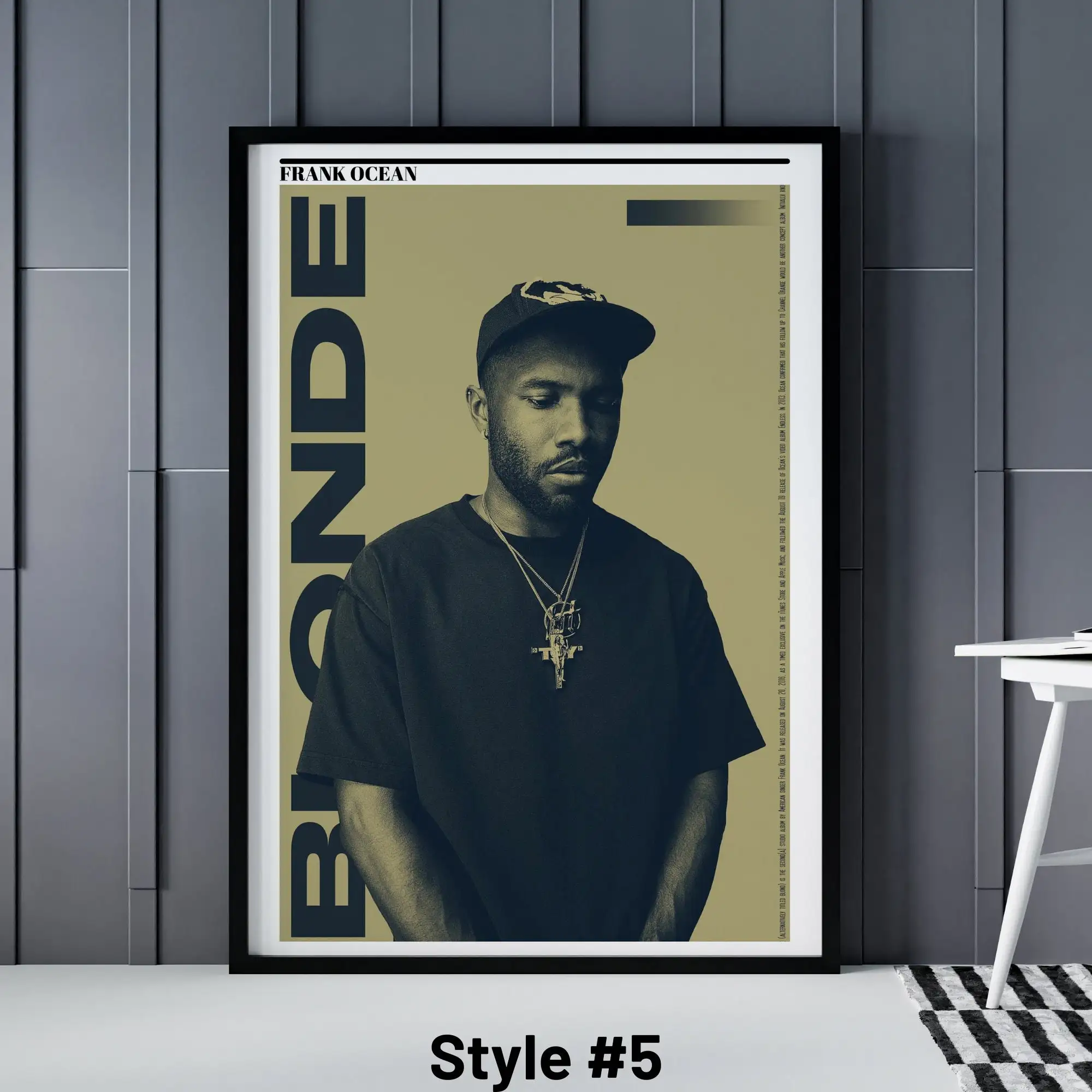 Постер в скандинавском стиле Pop Frank блонд Рок Хип-хоп Миллер комикс музыкальный