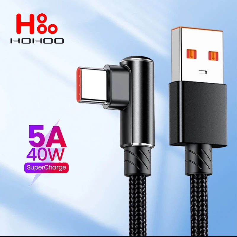 Фото 90 - градусный изгиб 40 Вт USB C образная линия быстрой зарядки для Xiaomi 14 13 12 11 Pro Redmi K70 60 50 40 Pro Nota 11T Pro Huawei P70 60 Pro Mate 60 50 Pro OnePlus 12 Ace 3 Poco f3 Линия быстрой зарядки USB Type C №1