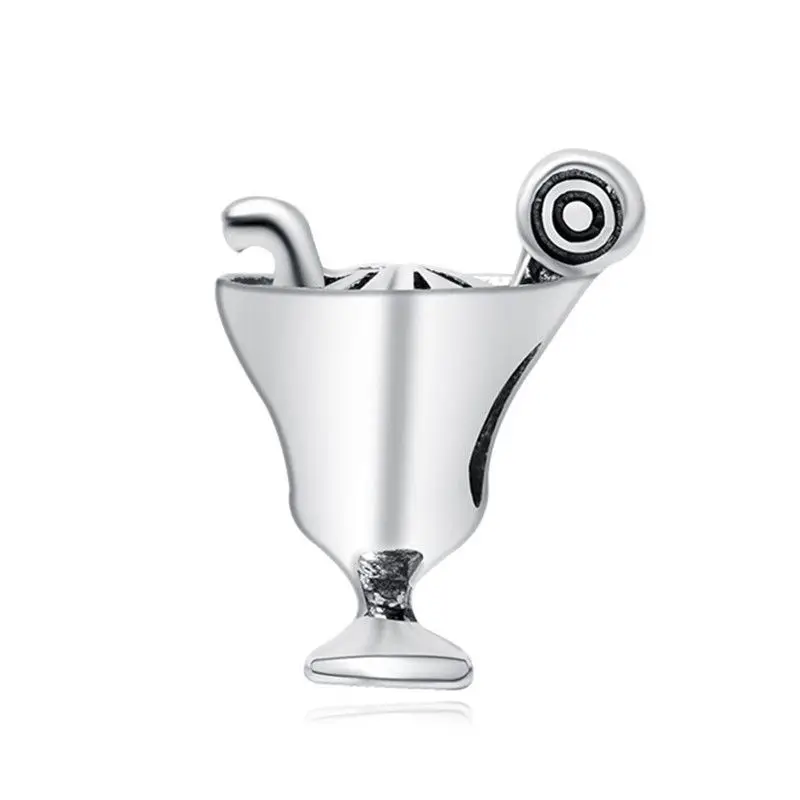 

1 шт. новые милые Подвески из сплава в виде чашки DIY бусины подходят для оригинального браслета Pandora, Женские Ювелирные изделия