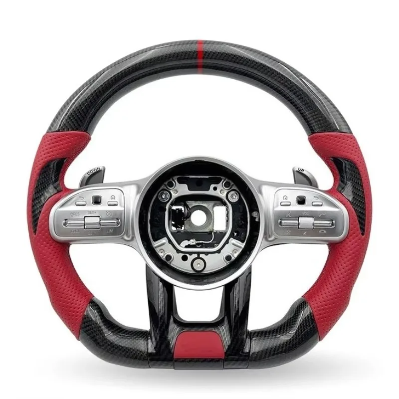 Фото Премиальный карбоновый руль для Mercedes Benz X167 W290 W217 W222 S63 G63 GT63 GTS GTR №1