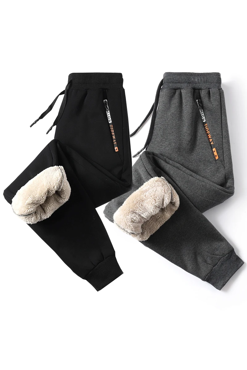 Мужские кашемировые брюки размера плюс 8XL мужские флисовые штаны для бега