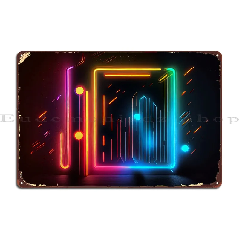 Металлический плакат Lightworks, Настенный декор, Клубная настенная пещера, барная пещера, индивидуальный жестяной плакат Металлический плакат Lightworks, Настенный декор, Клубная настенная пещера, барная пещера, индивидуальный жестяной плакат