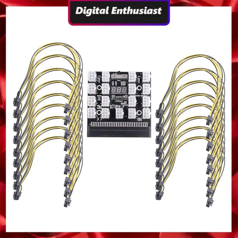 

Мощная коммутационная плата 76pin с 17 6-контактными портами 6pin на 8pin, 4-контактный флоппи-накопитель, оснащенный светодиодной платой преобразо...