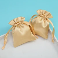 10pcslot jewelry satin pouches silk style bags gift bolsa jewellery packing bags wedding candy sachet can customized logo