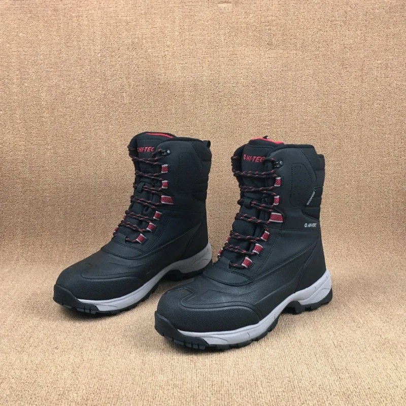 

Men`s 3M Thinsulate waterproof winter hiking trekking boots mens wool liner ICE LOCK shockproof skiing climbing boots for -30C