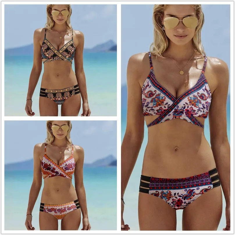 

split bikini swimsuit bathing suit women plus size swimwear high waist bikini bikini set Beach Style bikini sexy swimwear