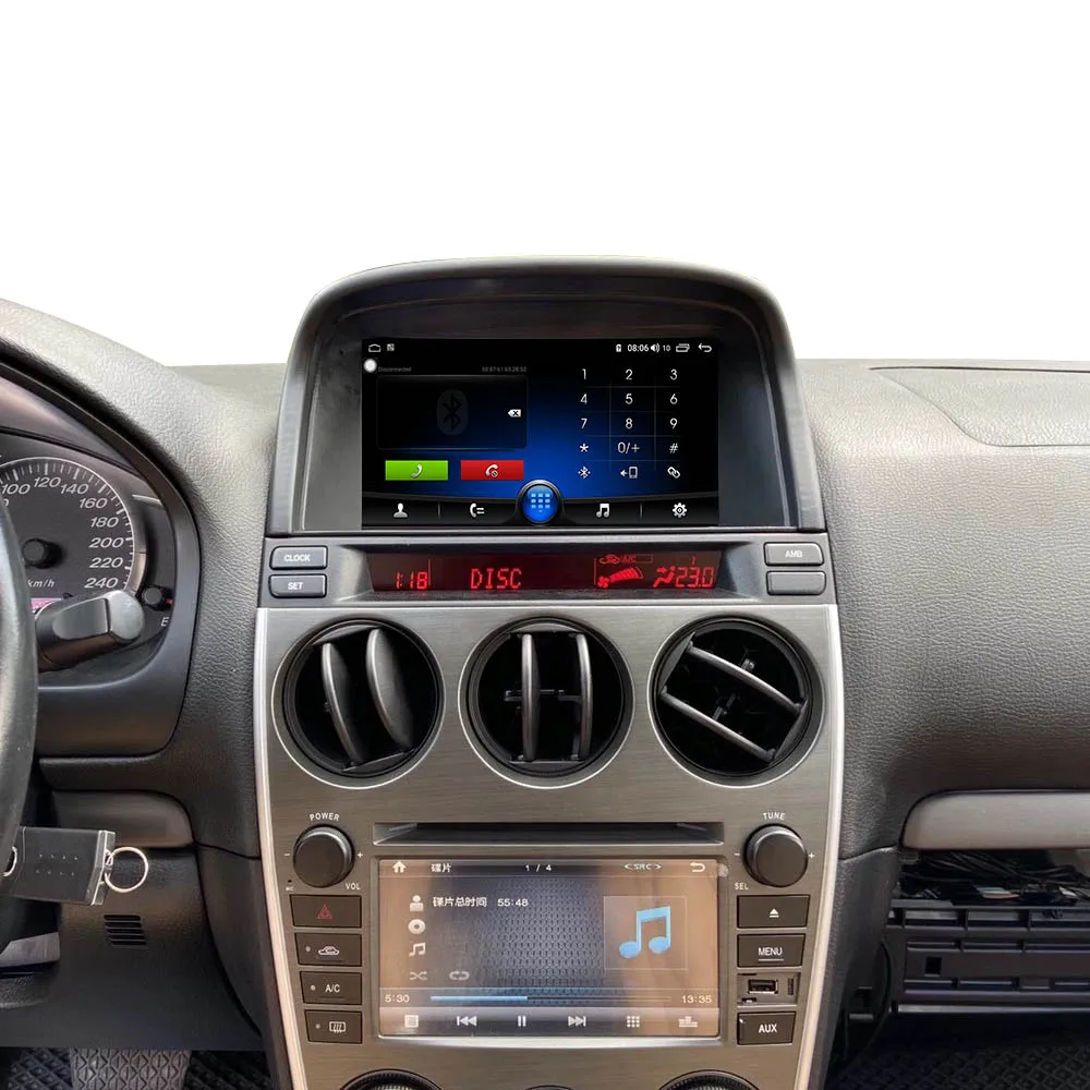 Для Mazda 6 2004-2015 Android Tesla Style Автомобильная аудиосистема GPS-навигация для автомобиля