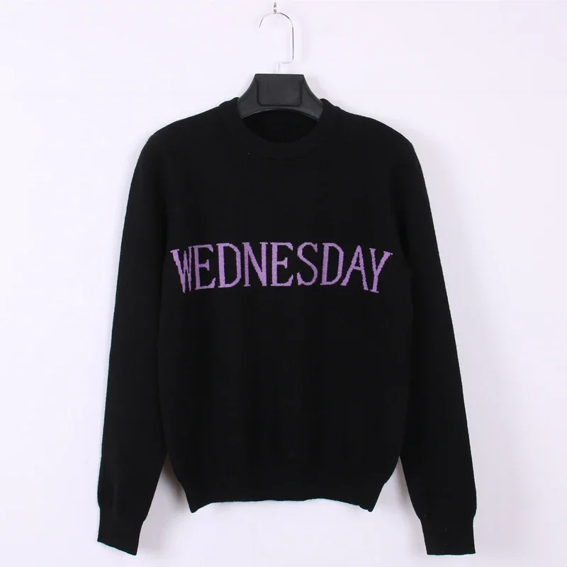 Женский свитер с надписью Черная пятница Y2k осенне-зимние пуловеры Свободный