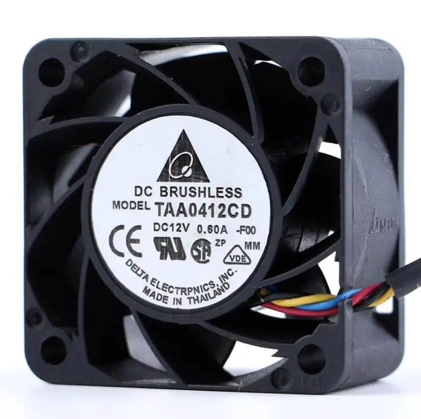 

Delta Electronics TAA0412CD F00 DC 12V 0.60A 40x40x20mm 4-Wire Server Cooling Fan