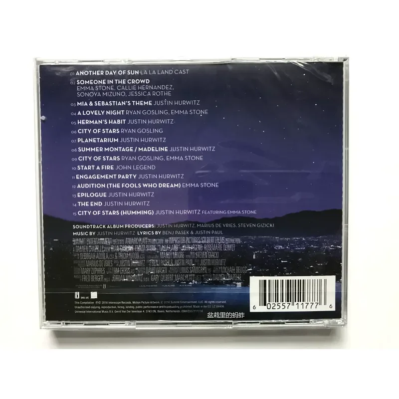 Оригинальный саундтрек к фильму «Ла-Ла-Ленд» от Philharmonic City на CD, новый, в запечатанной упаковке. (art.: 3920dc0806322) - 3920dc0806322