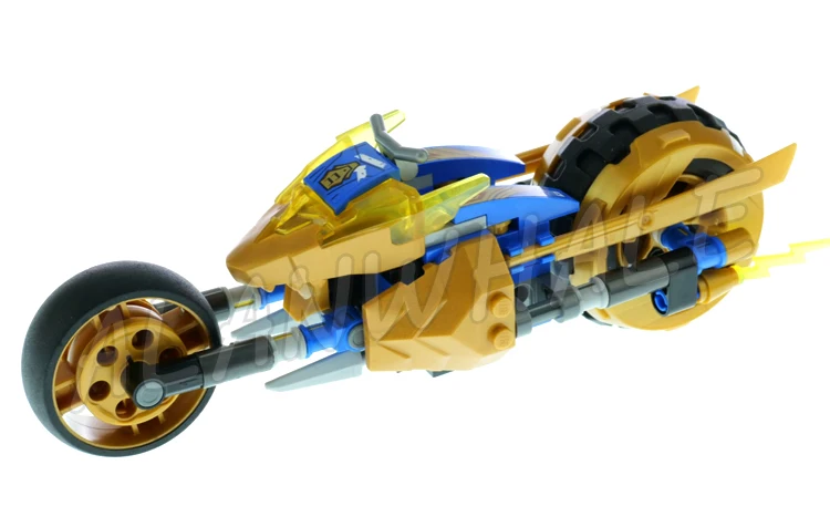 319 шт. Shinobi кристаллизированный мотоцикл Jay's Golden Dragon Spider Sidekick 60013 наборы