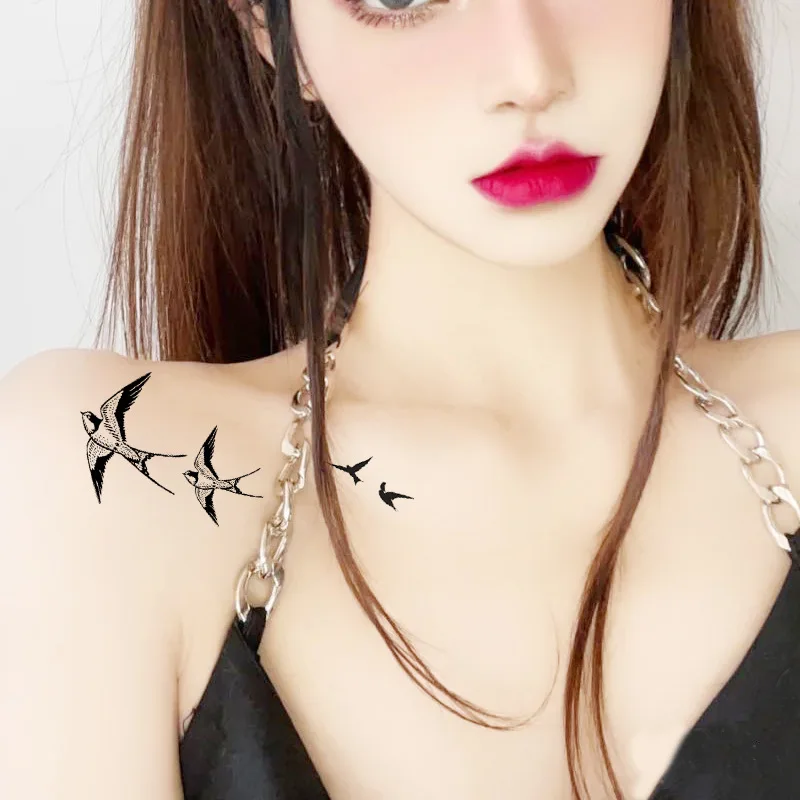 Водостойкая Временная тату-наклейка солнце луна звезда дизайн боди-арт