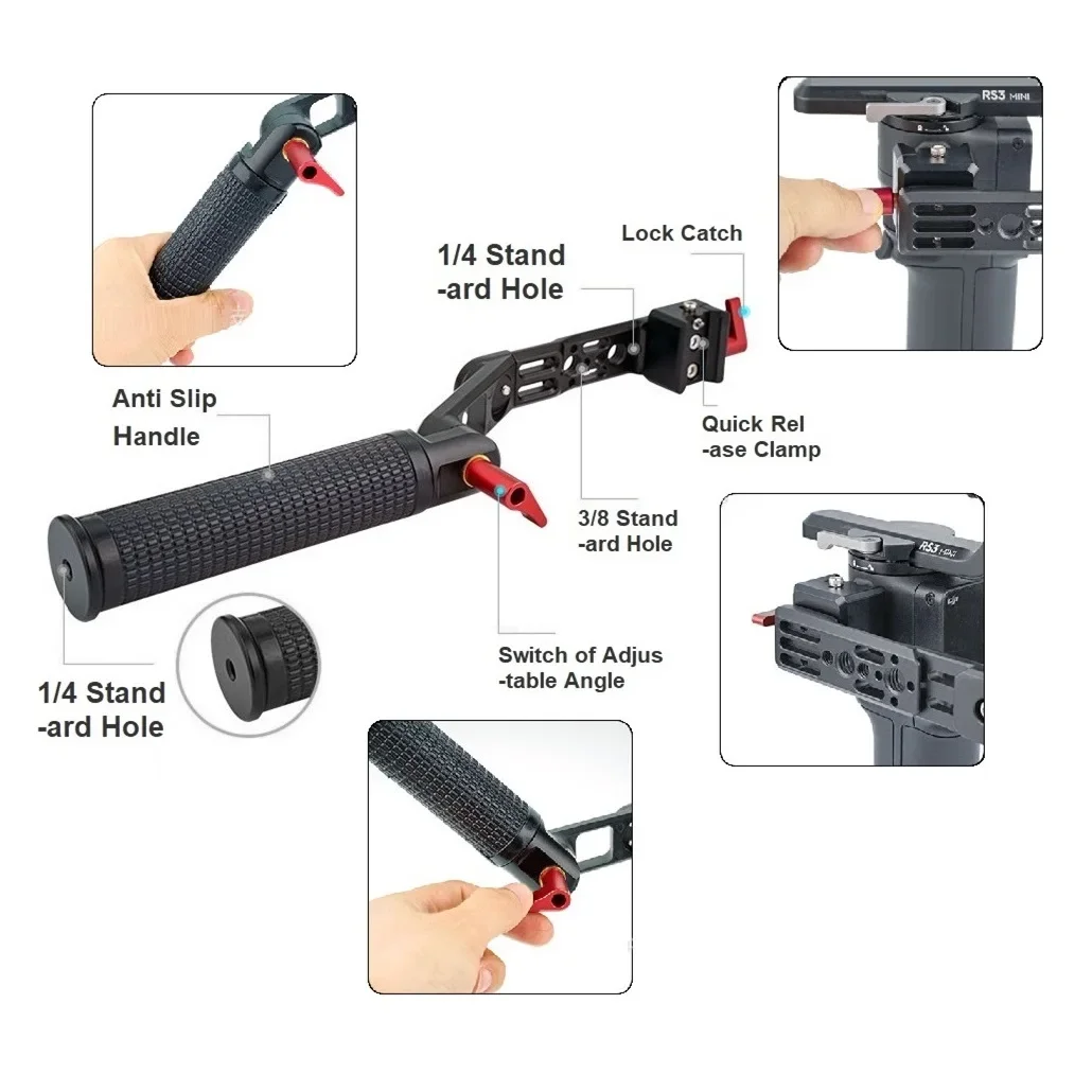 Складная рукоятка для DJI Ronin RS2 RS3 RS3PRO Mini RSC2