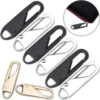 5pcs zipper slider pull tab replacement metal handle zipper extender handle fixer puller zipper tag for backpack jacket handbag