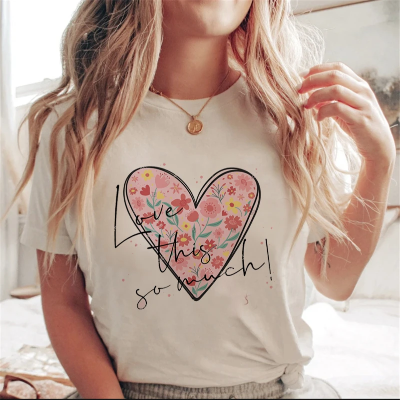 

Kawaii Women's Short Sleeve Summer Casual T-shirt 90s Fashion Clothing Pattern T-shirt Cartoon Sweet Versatile T-shirt Women's T