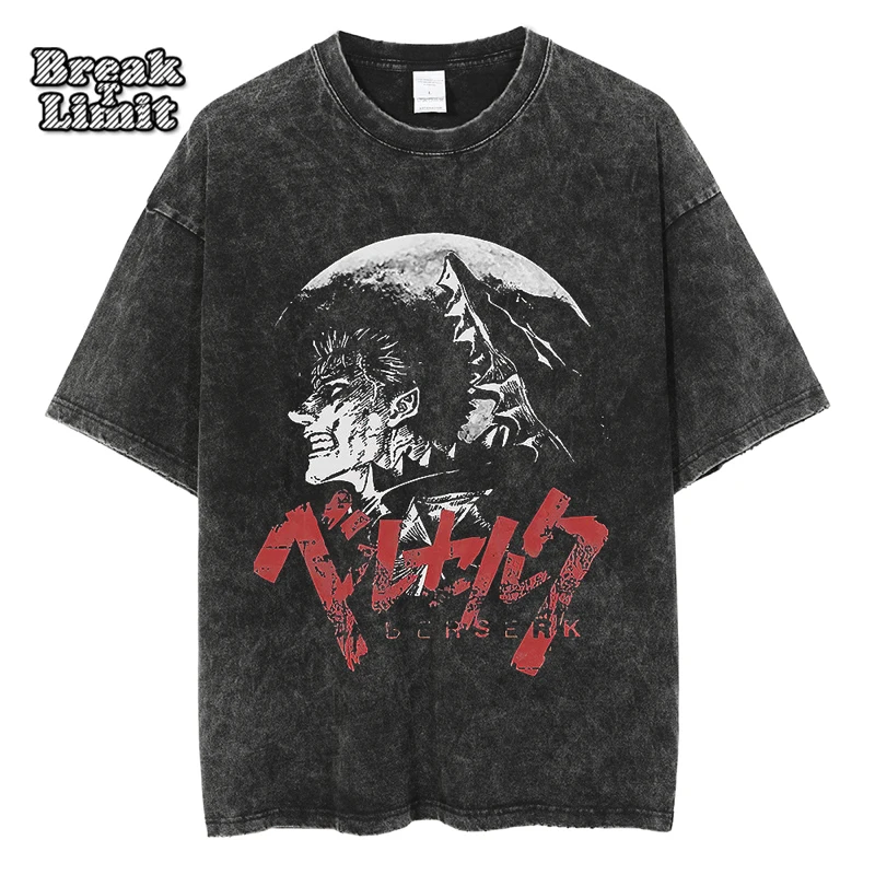 

Мужские футболки с рисунком женская уличная одежда винтажные потертые с коротким рукавом 100% хлопок Летние повседневные топы с мангой