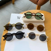 New Hot Summer UV400 Sunglasses Korean Style Retro Round Sun Glasses Brand Designer Vintage Small Frame Eyewear