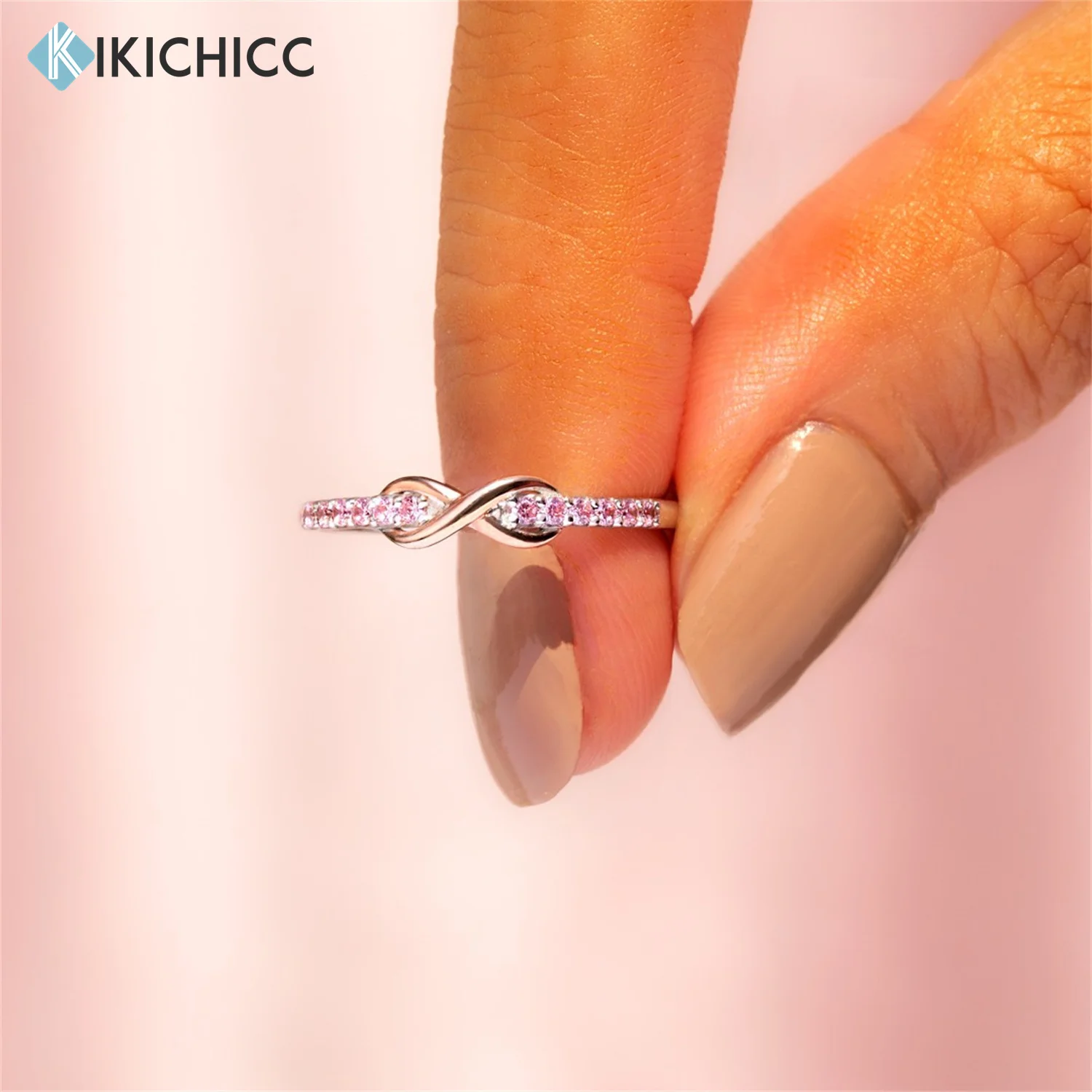 

KIKICHICC New 925 Sterling Silver Gold Daughter's INFINITE LOVE Valentiens's Jewelry Gift 2023 Wedding Jewels Crystal CZ